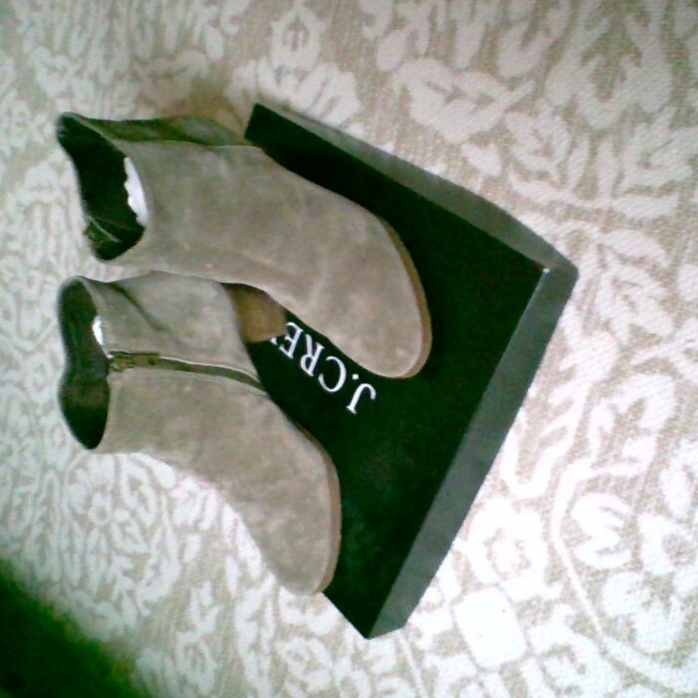 Tan suede ankle boots